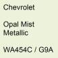 Preview: Chevrolet, Opal Mist Metallic, WA454C / G9A.